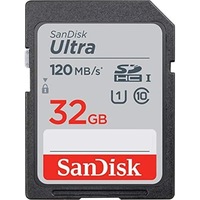 SD Card SanDisk 32GB 64GB 128GB 256GB Ultra SDHC UHS-I Memory Card 120MB/s C10 U1 Full HD