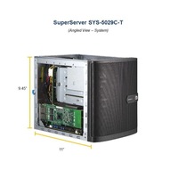 Supermicro Mini Tower SuperServer, 5029C-T Barebone, Single E-2100 Socket, 4 x3.5' HDD HS, 2 x DIMM C242, M.2, Dual Gbe,, 250w PSU