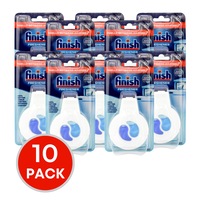 10 x Finish Dishwashing Freshener with Hanger Fresh Scent 4mL