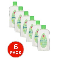 6 x Johnson's Baby Oil with Aloe Vera & Vitamin E 500mL