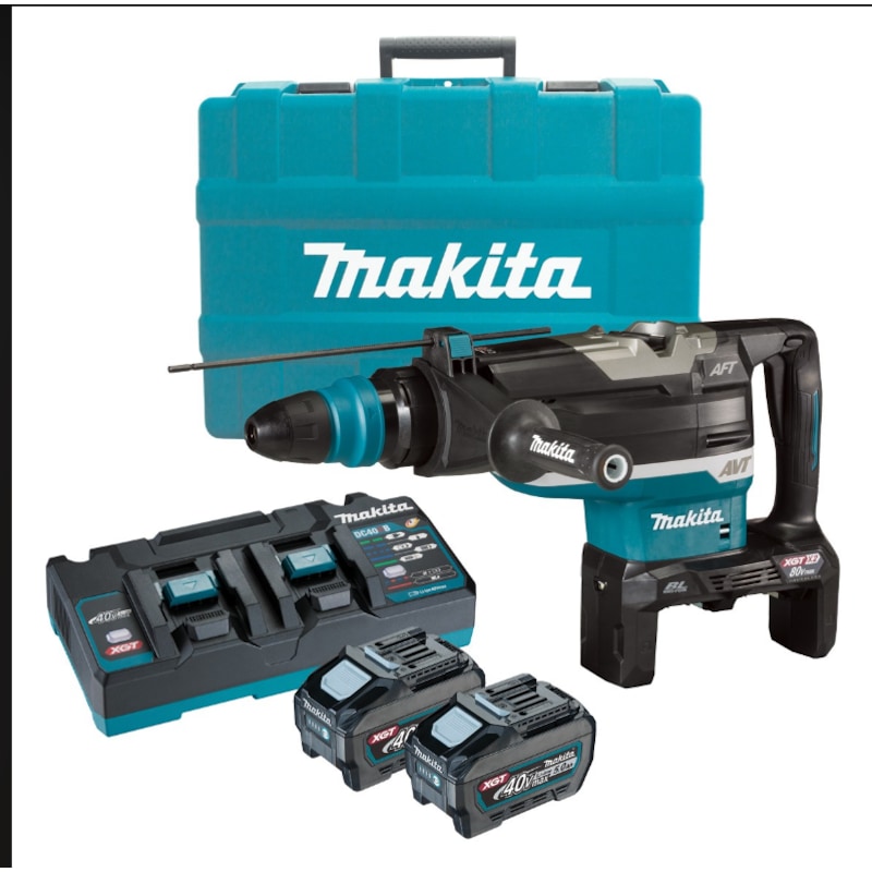 Makita 80V Max (40Vx2) Brushless SDS Max Rotary Hammer Kit 52mm HR006GT201  Australia