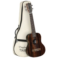 Tanglewood TWT19B Tiare Tenor Ukulele All Figured Ebony w/Gig Bag