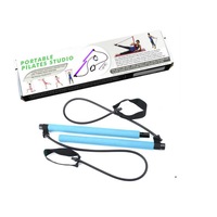 Blue Greymond Portable Pilates Bar Kit Yoga Pilates Stick Muscle Toning Bar