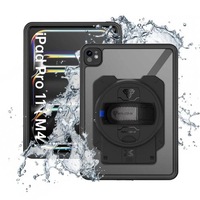 Armor-X (MAN Series) IP68 Waterproof, Shock & Dust Proof Case With X-DOCK Modular Eco-System Rugged Tablet Case, Shoulder Strap & Kick-Stand for iPad Pro 11" ( M4 ) Only [MAN-iPad-PR11-SX]
