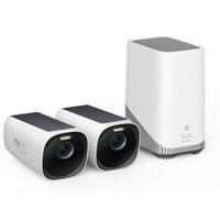 Eufy Security eufyCam 3 (S330) Wire-Free Security Camera Kit - 2 Pack (Homebase 3 Included), 4K, Integrated Solar Panel, Color Nightvision, Two-Way Audio, Up to 16TB Storage [T8871TW1]