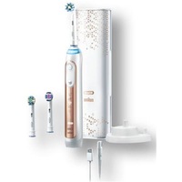 Oral-B Genius 9000(Rose Gold) Electric Toothbrush with 3 Replacement Heads - With SmartRing and Pressure Control Technology [G9000RG]