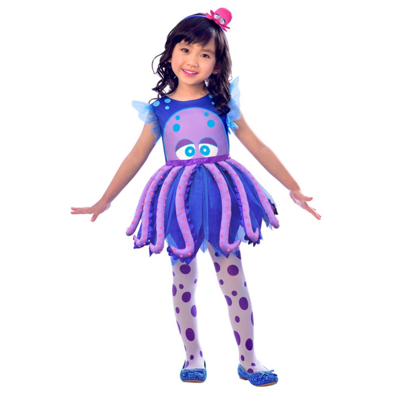 Octopus Costume Girls 4-6 Years