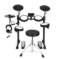 Powerstrike METEOR Beginner Junior Electronic Drum Kit w/ Digital Mesh Pads