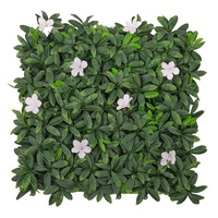 Artificial White Petal Hedge 50x50cm