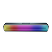 Laser RGB Bluetooth Soundbar: Portable Audio for Gaming, Movies, Music - USB, AUX, Micro SD Support