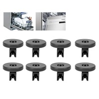 8PCS Dishwasher Bottom Basket Wheels For Dishlex DX103SK DX203WK 50286965-004