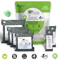 Natural Bamboo Air Purifier Deodorizer Bags 6 Pack 100% Activated Charcoal Ca