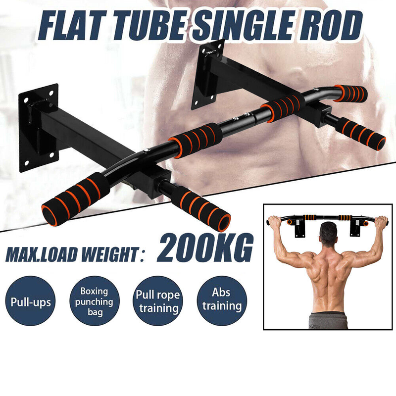 Wall Mounted Pull Up Bar Chin Up Strength Training Horizontal Bars Exercise Unbranded