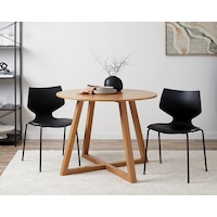 Avalon Dining Table - Natural - Scandi Round Table