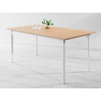 Porto Dining Table - White - Rectangular Office and Dining Table