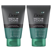 Dove Men + Care Oil Control Face Wash 100g 2 Pack