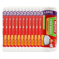 300 Pack Multix Drawtight 34L Tidy Bags Large 71cm x 59cm (12 x 25 Bags)