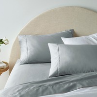Accessorize Luxury 1900TC Cotton Rich Sheet Set Grey (Queen, King)