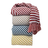 Bas Phillips Arlo Throw (Deep Teal, Mineral Red, Mustard, Taupe)