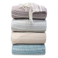 Bas Phillips Vienna Throw (Beach, Dusty Rose, Silver)