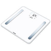 Beurer BF600W Bluetooth Glass Body Fat Scale (Pure White)