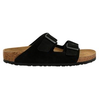 Birkenstock Unisex Arizona SFB VL Suede Leather Narrow Fit Sandal Black (EU 38-45)