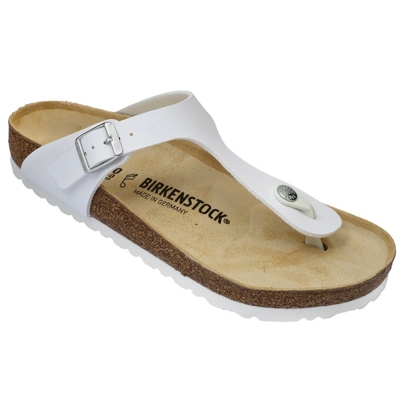 Birkenstock Unisex Gizeh Birko Flor Regular Fit Sandal White EU 35 42