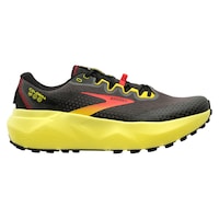 Brooks Men's Caldera 6 Running Shoes Black/Fiery Red/Blazing Yellow (US 9-12)