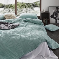 CleverPolly Tufted Quilt Cover Set Sage (Double, Queen, King, Super King)