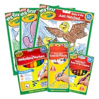 Crayola My First Activity Kit (Colouring Books, Washable Markers, Coloured Pencils, Washable Crayons)