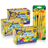 Crayola Washable Kids Paint, Brush & Sketchbook Pack