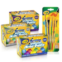Crayola Washable Kids Paint, Brush & Sketchbook Pack