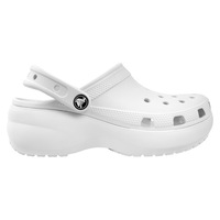 Crocs Women's Classic Platform Clogs White (US 4-10)