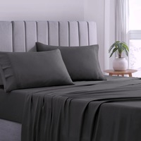 Esplanade Home 100% Cooling Bamboo Sheet Set Charcoal (Single, Double, Queen, King)