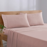 Esplanade Home Soft Touch Sheet Set Dusty Pink (Single, Double, Queen, King)
