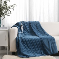 Esplanade Home Luxury Heated Throw Blue