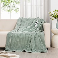 Esplanade Home Luxury Heated Throw Sage Green