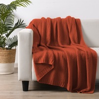 Esplanade Home Waterfront Knitted Throws Rust