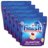 Finish Powerball Quantum Lemon Dishwasher Tablets (5 x 45 Pack)