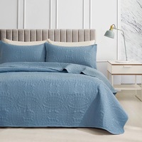 Gioia Casa 3 Piece Lisbon Coverlet Set Blue (Queen, King)
