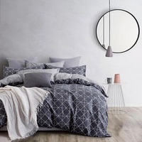 Gioia Casa Manhattan 100% Cotton Fully Reversible Quilt Cover Set (Queen, King, Super King)