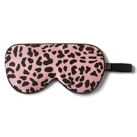 Gioia Casa Pure Silk Sleep Mask Pink Leopard