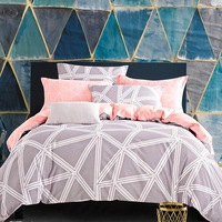 Gioia Casa Space 100% Cotton Fully Reversible Quilt Cover Set (Queen, King, Super King)