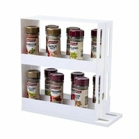 Gourmet Kitchen Slide and Store Cabinet Organiser White
