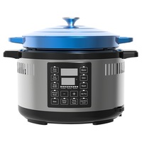 Healthy Choice 6.5L 1500W Digital Dutch Oven Blue