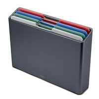 Joseph Joseph Folio 4 Piece Regular Chopping Board Set Graphite/Coast