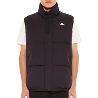Kappa Men's Authentic Crey Puffer Vest Black Onyx (S-XXXL)