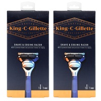 King C. Gillette Shave & Edging Razor Handle 2 Pack