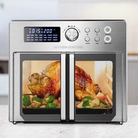 Kitchen Couture 25L 1600W French Door Stainless Steel Air Fryer
