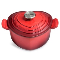 Le Creuset Signature Cast Iron Heart-Shaped Casserole Cherry Red 20cm/1.9L